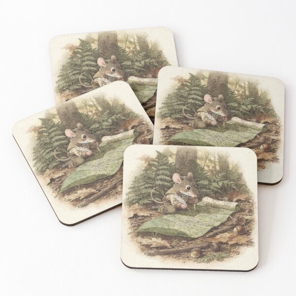 Item preview, The Mouse Cartographer Mapping The Forest Floor designed and sold by PictorialWhimsy.