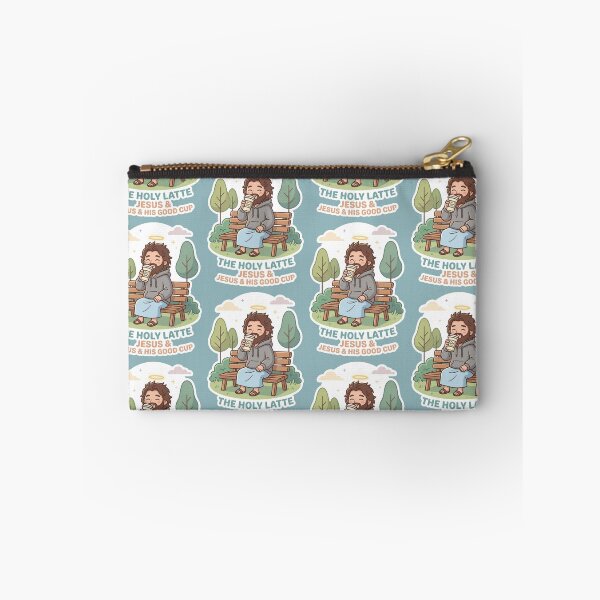 Item preview, The Holy Latte Jesus And His Good Cup Coffee Sticker designed and sold by Artemis & Woven Collective.