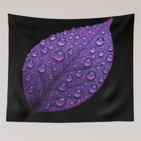 Item preview, Autumn Radiance – Purple Leaf with Drops of Light designed and sold by Catfcreations.