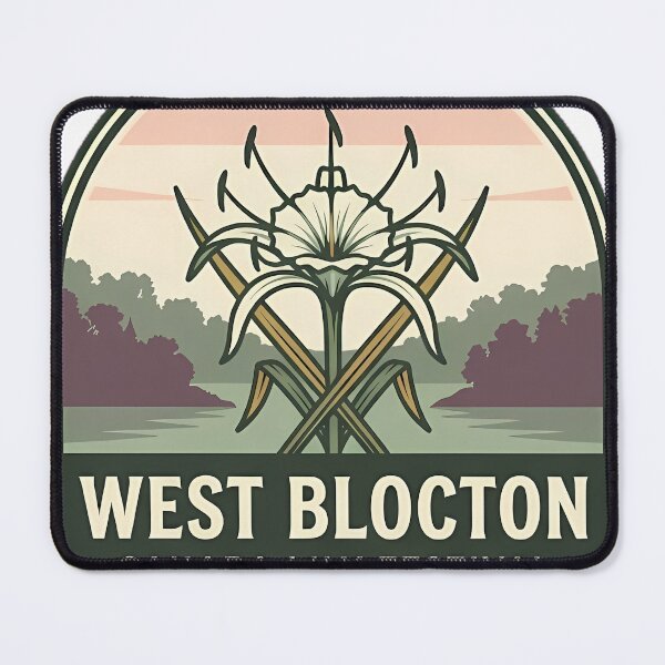 Item preview, West Blocton Cahaba Lily Festival Vintage Badge Sticker designed and sold by DetourDgn.