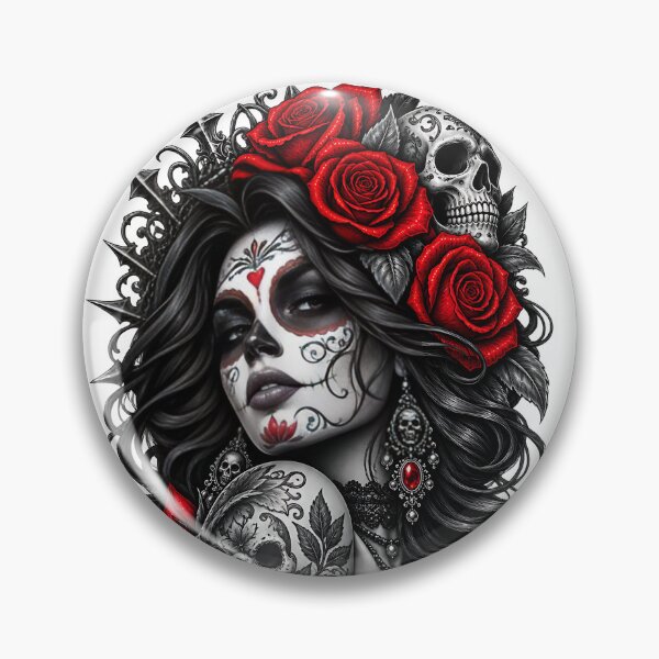 Item preview, Gothic Sugar Skull designed and sold by VisionCrafft.