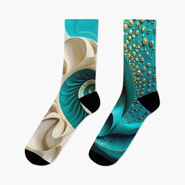 Item preview, Ocean Turquoise and Alabaster Ribbon Vortex designed and sold by Vicky Brago-Mitchell®.