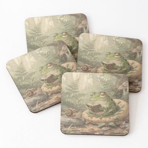 Item preview, Currently Ignoring Everyone (Reading Cottagecore Frog) designed and sold by PictorialWhimsy.