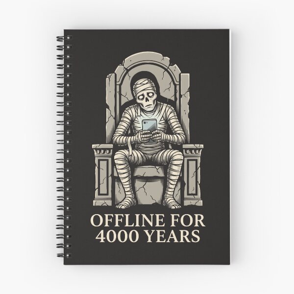 Item preview, Offline For 4000 Years - Developer IT Humor Tech Burnout designed and sold by SplashTastic.