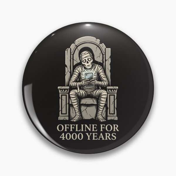 Item preview, Offline For 4000 Years - Developer IT Humor Tech Burnout designed and sold by SplashTastic.