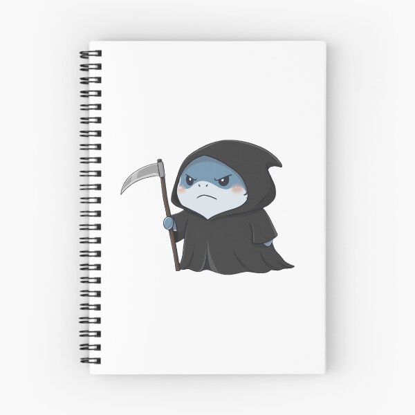 Item preview, Cute Grim Reaper Shark Halloween – Kawaii Death Shark designed and sold by Nature's Chibis.