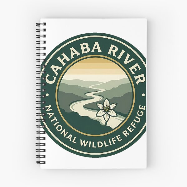 Item preview, Cahaba River National Wildlife Refuge Map Badge Sticker designed and sold by DetourDgn.