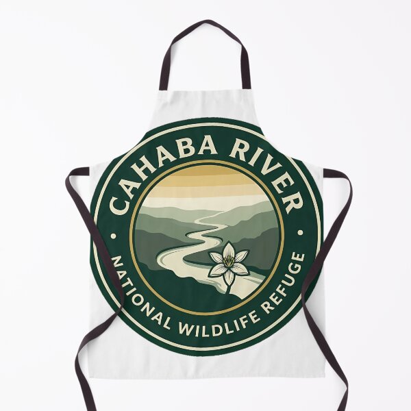 Item preview, Cahaba River National Wildlife Refuge Map Badge Sticker designed and sold by DetourDgn.