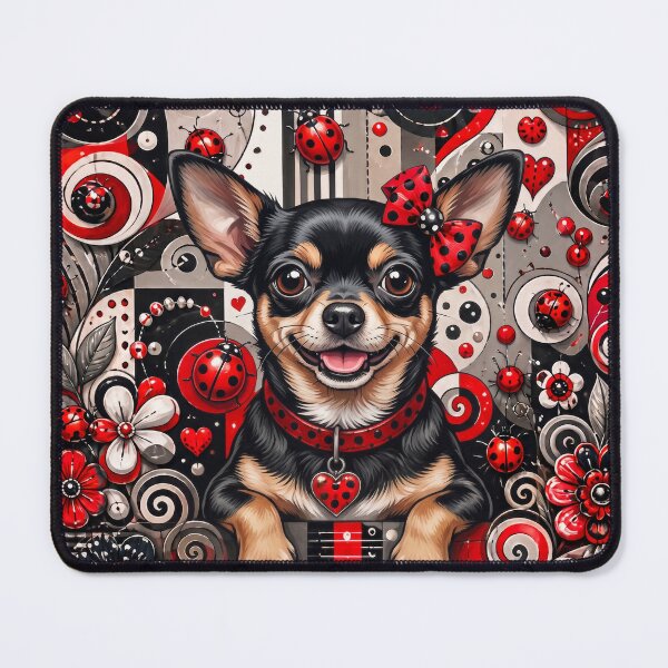 Item preview, Whimsical Chihuahua with Ladybugs designed and sold by Wags & Tails.