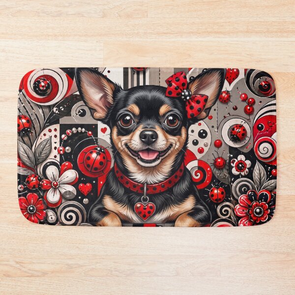 Item preview, Whimsical Chihuahua with Ladybugs designed and sold by Wags & Tails.
