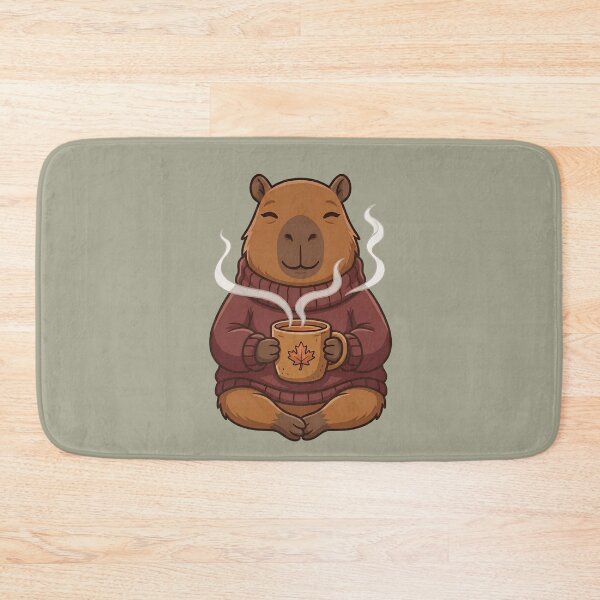 Item preview, Autumn Capybara with Tea designed and sold by Ivy-Triggs.