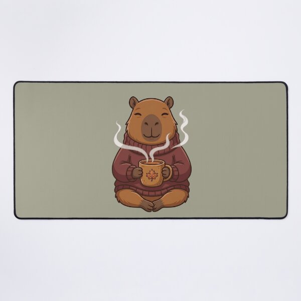 Item preview, Autumn Capybara with Tea designed and sold by Ivy-Triggs.