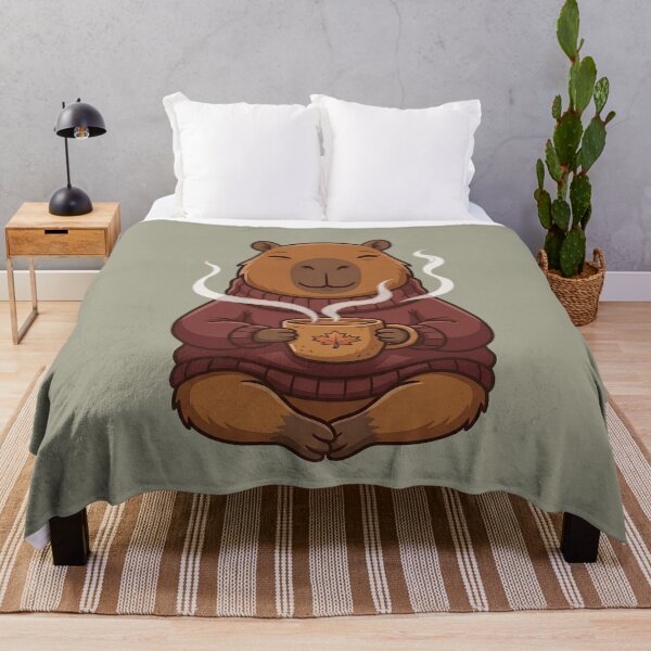 Item preview, Autumn Capybara with Tea designed and sold by Ivy-Triggs.