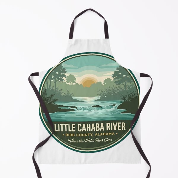 Item preview, Little Cahaba River Rapids Vintage Badge Sticker Alabama designed and sold by DetourDgn.