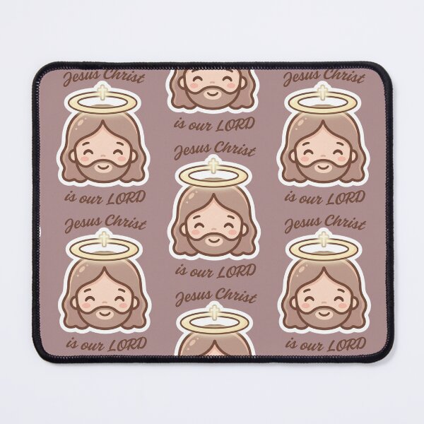 Item preview, Jesus Christ Is Our LORD Cute Halo Chibi Icon designed and sold by Artemis & Woven Collective.