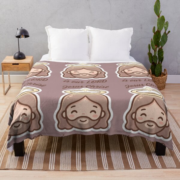Item preview, Jesus Christ Is Our LORD Cute Halo Chibi Icon designed and sold by Artemis & Woven Collective.