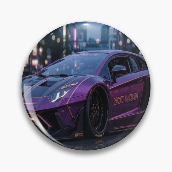 Item preview, Cyberpunk Pink Aventador - Neo Tokyo Night Rider designed and sold by JMAVILA ART.