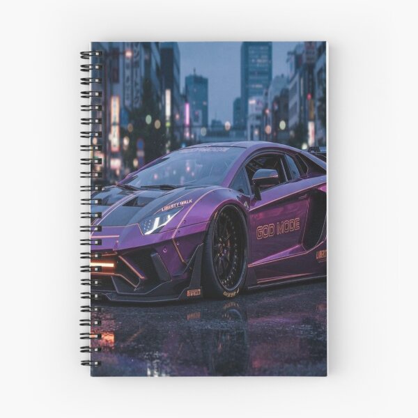 Item preview, Cyberpunk Pink Aventador - Neo Tokyo Night Rider designed and sold by JMAVILA ART.