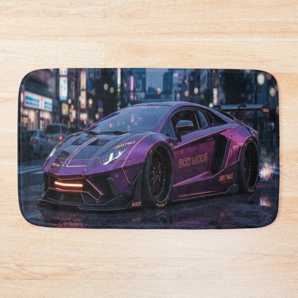 Item preview, Cyberpunk Pink Aventador - Neo Tokyo Night Rider designed and sold by JMAVILA ART.