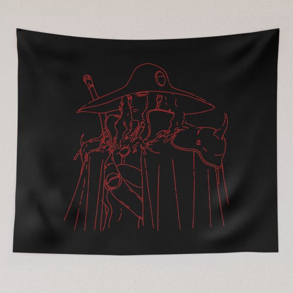 Item preview, Vampire Hunter D - line drawing - red print designed and sold by R-A Designs.