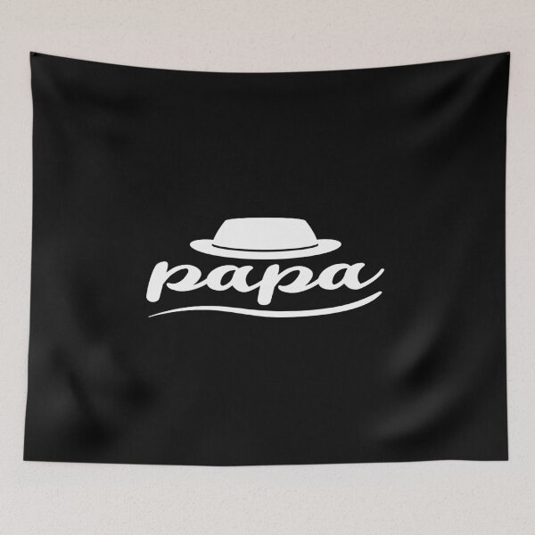 Item preview, Classic Minimalist Papa Typography with Hat Design T-Shirt designed and sold by phassystore.