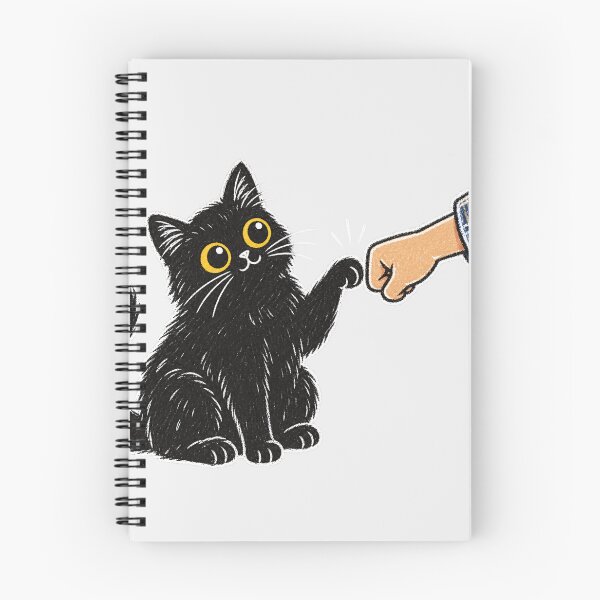 Item preview, Black Cat Fist Bump Cute Black Cat Giving Paw Fist Bump designed and sold by Yellowriversss.