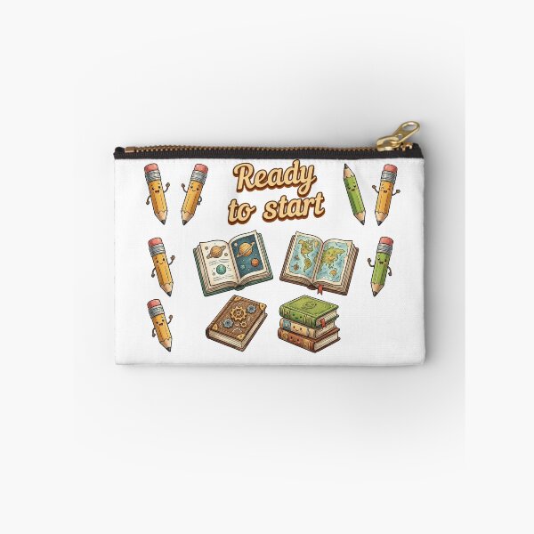 Item preview, Ready to Start – Cute Book & 7 Pencils Cottagecore Design designed and sold by Cartoon art with a purpose ❤️ Supporting Althea’s friends .