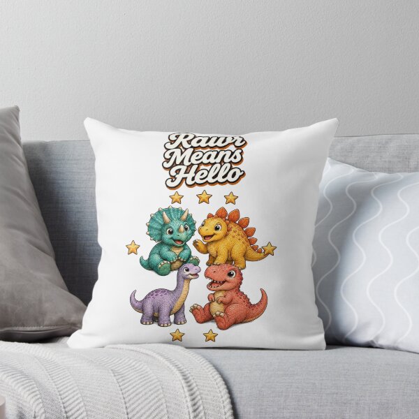 Item preview, Rawr Means Hello – Cute Dino & 7 Stars Cottagecore Design designed and sold by Cartoon art with a purpose ❤️ Supporting Althea’s friends .