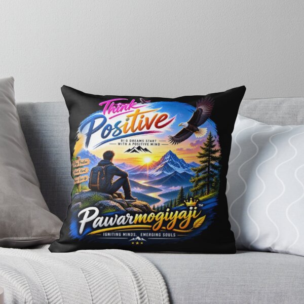 Item preview, Think Positive Mountain Adventure Landscape Art by Pawarmogiyaji designed and sold by Pawar1999.