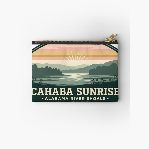 Item preview, Cahaba Sunrise River Shoals Vintage Badge Sticker Alabama designed and sold by DetourDgn.