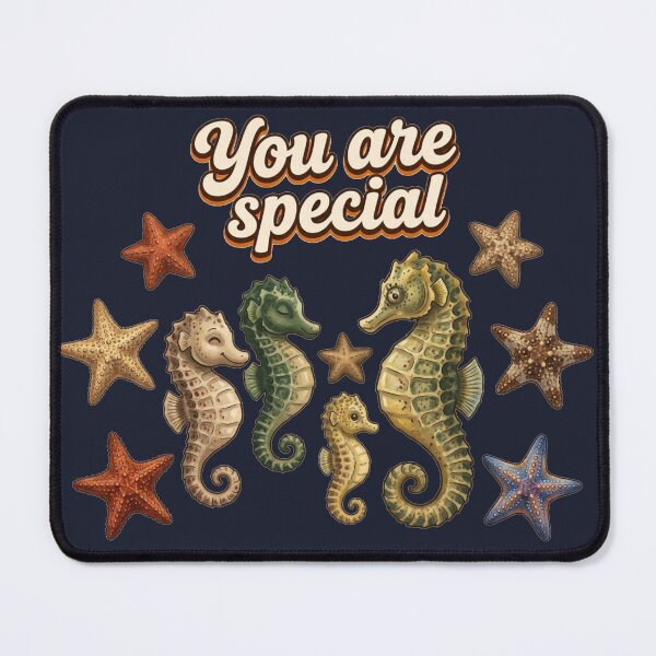 Item preview, You Are Special – Cute Seahorse & 7 Starfish Ocean Design designed and sold by Cartoon art with a purpose ❤️ Supporting Althea’s friends .
