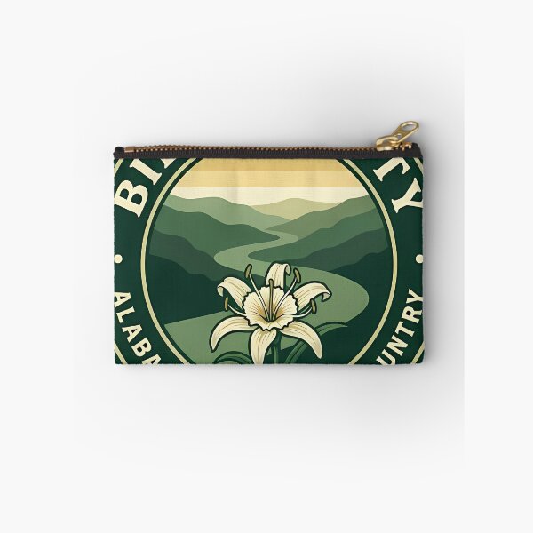 Item preview, Bibb County Cahaba Lily Country Map Badge Sticker Alabama designed and sold by DetourDgn.