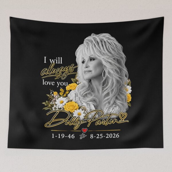 Item preview, Dolly Parton Memorial 1946 - 2026 Tribute, Dolly Parton, Dolly, Dolly Parton RIP, Dolly Parton Memorial, In Loving Memory Dolly Parton, Dolly Parton Memorial, I Will Always Love You designed and sold by EllyDinico.