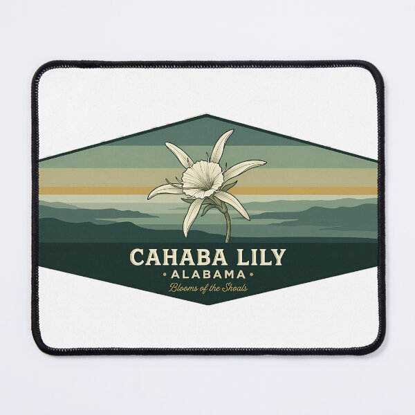 Item preview, Cahaba Lily Botanical Badge Sticker Alabama Wildflower designed and sold by DetourDgn.