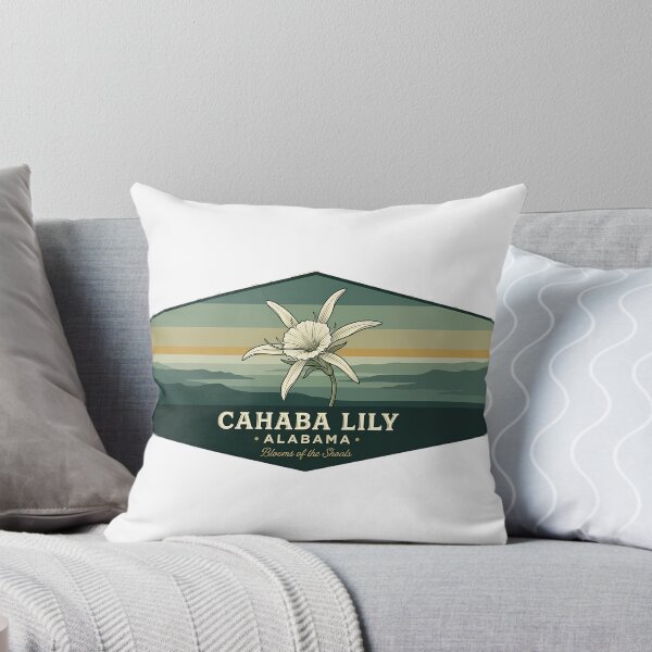 Item preview, Cahaba Lily Botanical Badge Sticker Alabama Wildflower designed and sold by DetourDgn.