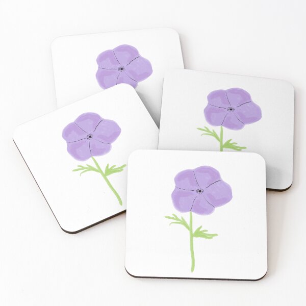 Item preview, Minimalist Soft Purple Wildflower Bloom designed and sold by raun.draw.