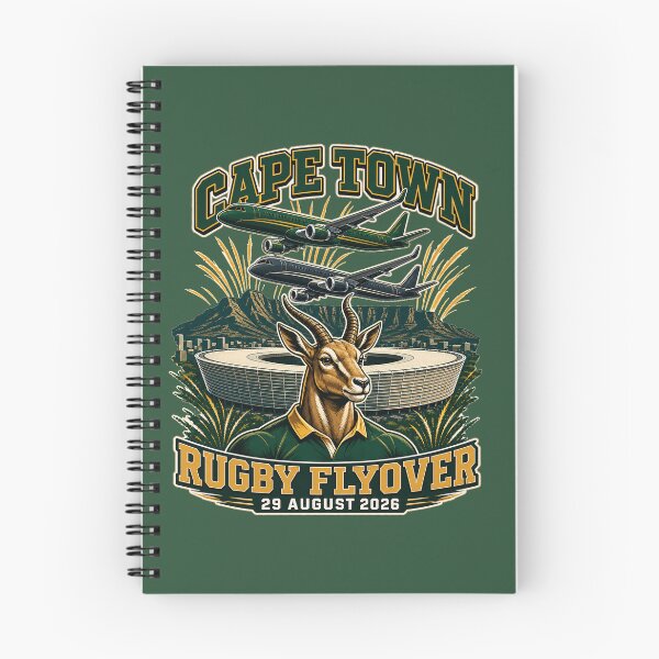 Item preview, Cape Town Rugby Flyover - Two Jets, Stadium and Springboks designed and sold by Nerd Army.