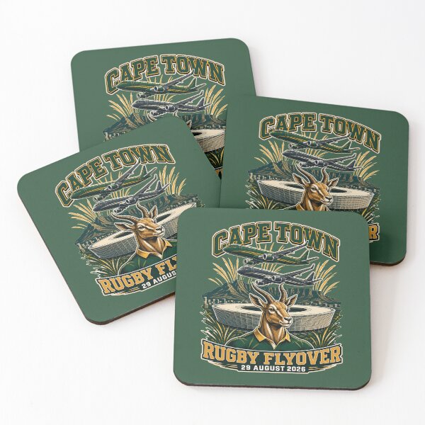 Item preview, Cape Town Rugby Flyover - Two Jets, Stadium and Springboks designed and sold by Nerd Army.