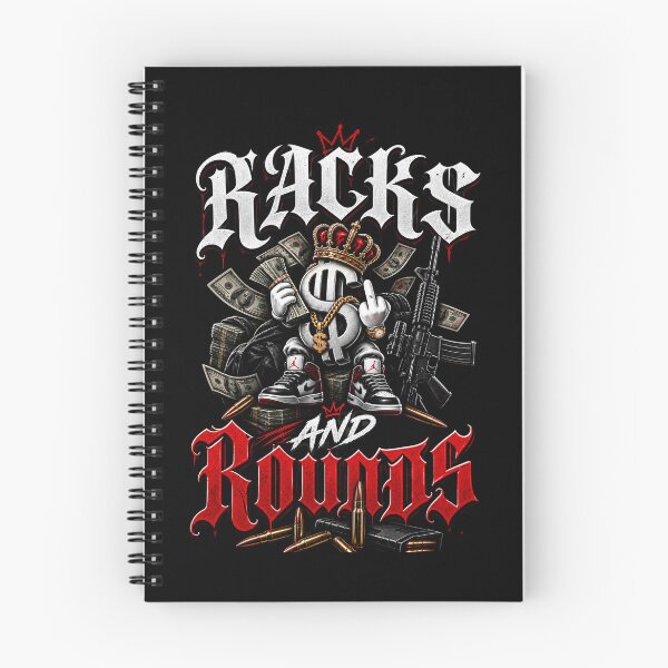 Aperçu de l'œuvre Racks And Rounds Money Crown Dollar Sign Streetwear créée et vendue par VNDL Gear.