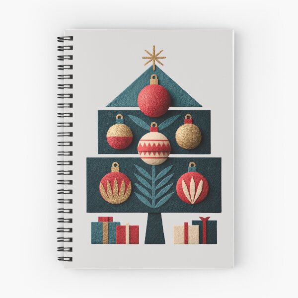 Item preview, Modern Textured Geometric Christmas Tree Art designed and sold by colorful-white.