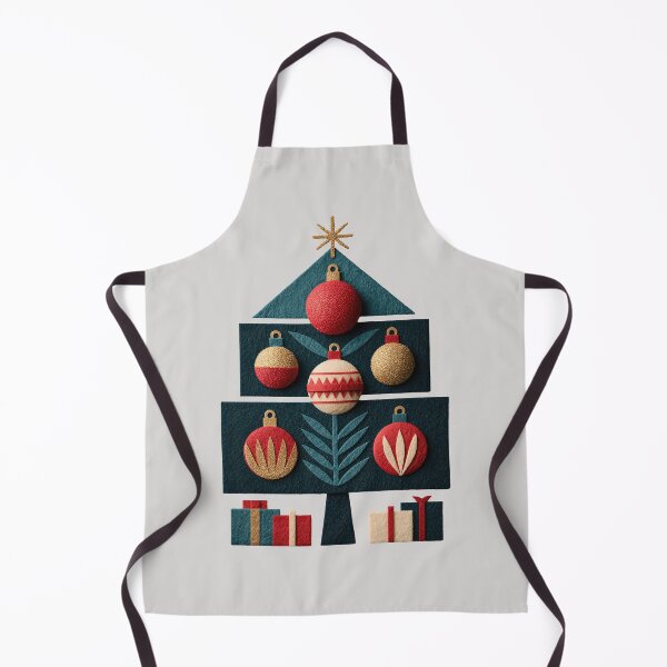 Item preview, Modern Textured Geometric Christmas Tree Art designed and sold by colorful-white.
