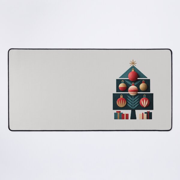 Item preview, Modern Textured Geometric Christmas Tree Art designed and sold by colorful-white.