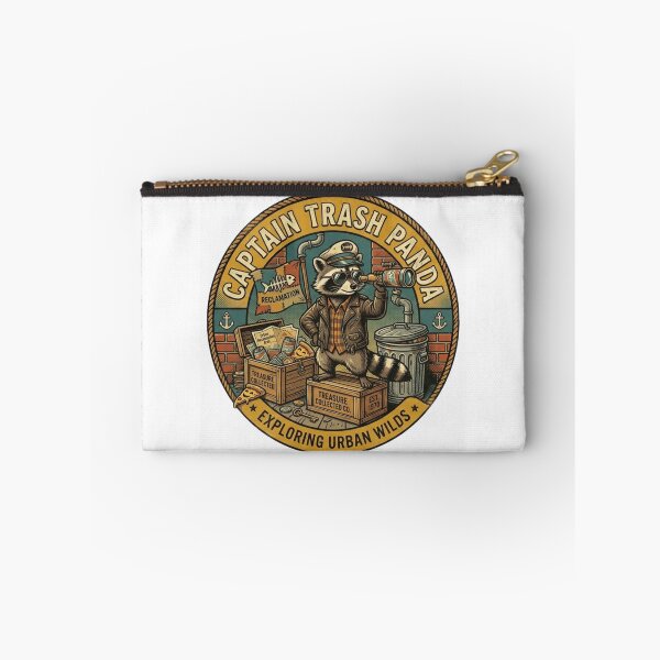 Item preview, Captain Trash Panda Retro Vintage Raccoon Badge designed and sold by lovepower.