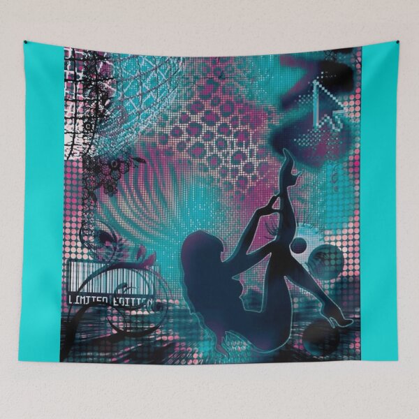 Item preview, Pink and Teal McBling Collage | Frutiger Metro Scene Kid & Party Girl Aesthetic designed and sold by BrontesWhimsyStore.