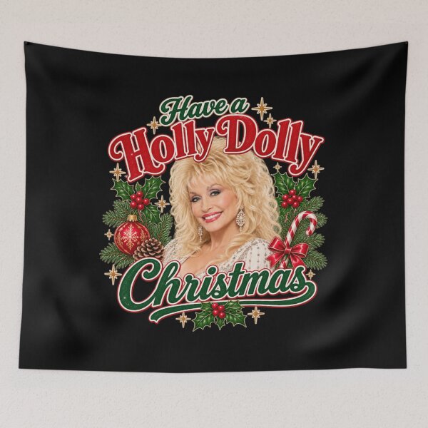 Item preview, Dolly Parton Memorial 1946 - 2026 Tribute, Dolly Parton, Dolly, Dolly Parton RIP, Dolly Parton Memorial, In Loving Memory Dolly Parton, Dolly Parton Memorial - Have a Holly Dolly Christmas designed and sold by EllyDinico.