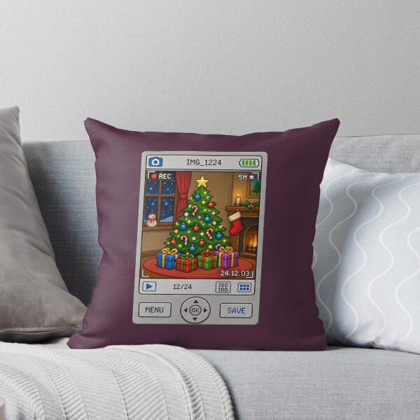 Item preview, Y2K Christmas Digital Camera Pixel Art designed and sold by Planthem.