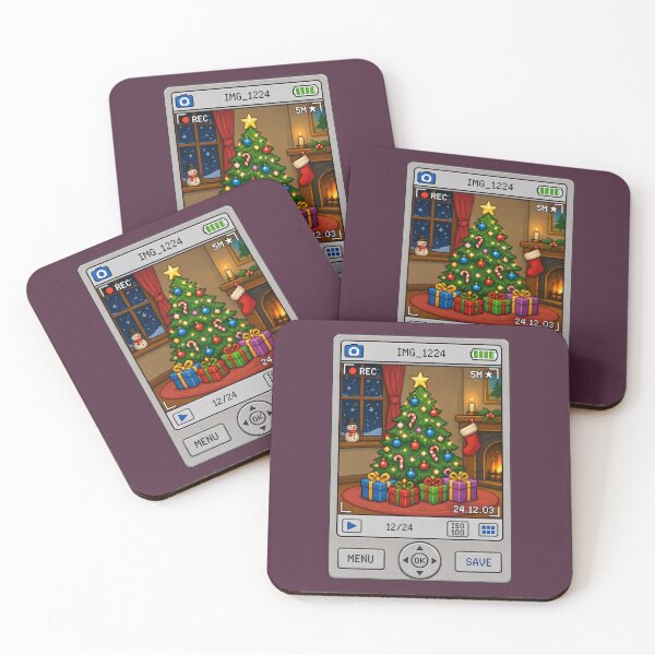 Item preview, Y2K Christmas Digital Camera Pixel Art designed and sold by Planthem.