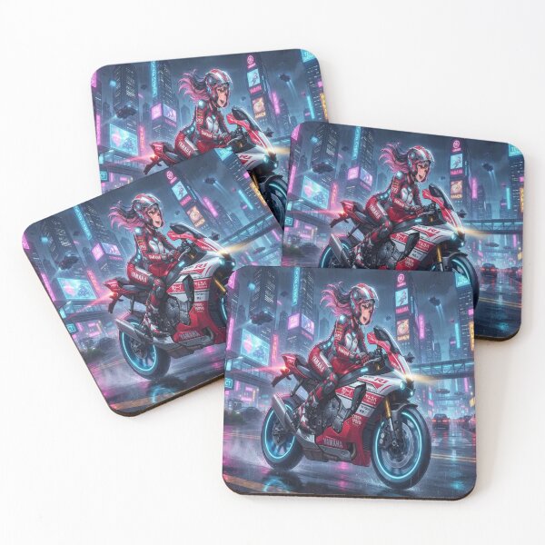 Item preview, Neo Tokyo Cyberpunk Motorcycle Ride designed and sold by JMAVILA ART.