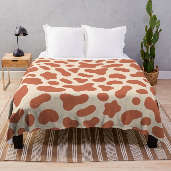 Item preview, Terracotta Western Trend Cow Print Pattern designed and sold by teeperfect.