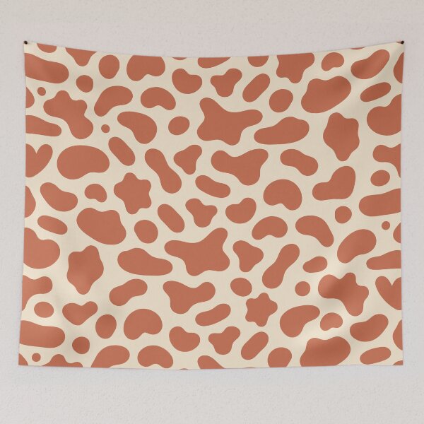Item preview, Terracotta Western Trend Cow Print Pattern designed and sold by teeperfect.
